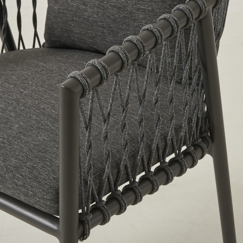 10-Sitzer-Aluminium-Esstisch-Set für den Außenbereich mit ausziehbarem Tisch