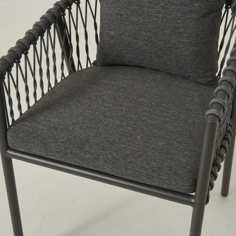 10-Sitzer-Aluminium-Esstisch-Set für den Außenbereich mit ausziehbarem Tisch