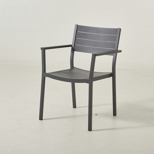Simple Full Aluminum Chair For Dining