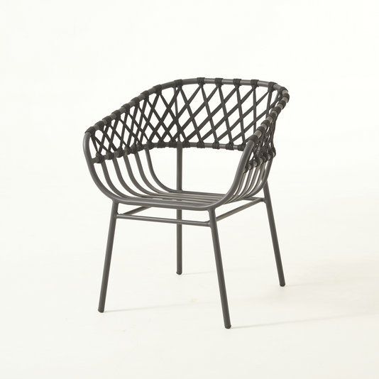 Steel Frame Patio Furniture Sturdy Rope Chair