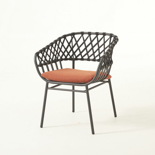Steel Frame Patio Furniture Sturdy Rope Chair