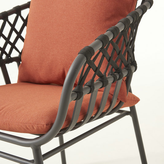 Steel Frame Patio Furniture Sturdy Rope Chair