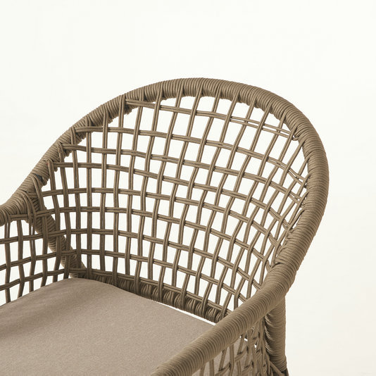 Stackable Rope Weaving Bistro Chair