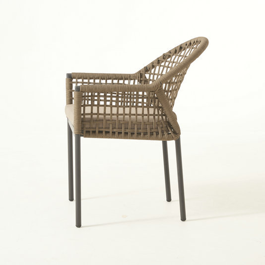 Stackable Rope Weaving Bistro Chair