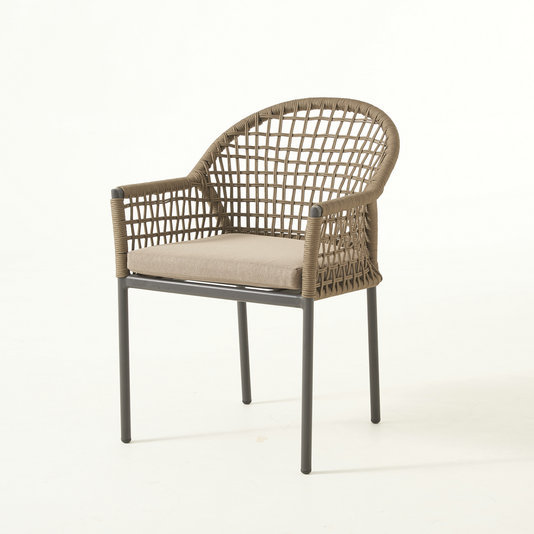 Stackable Rope Weaving Bistro Chair