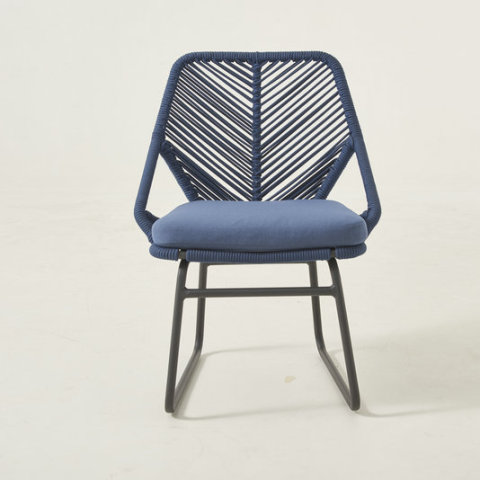 Rope Weaving Restaurant Patio Chair