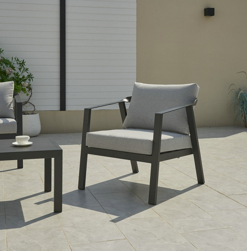 Hotel Large Outdoor Garden Aluminum Sofa Set Furniture