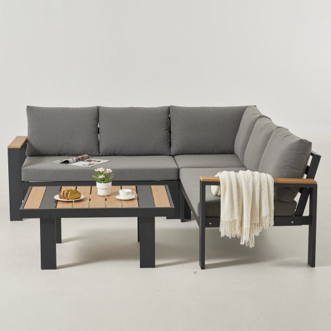 KD Structure Aluminum Corner Sofa