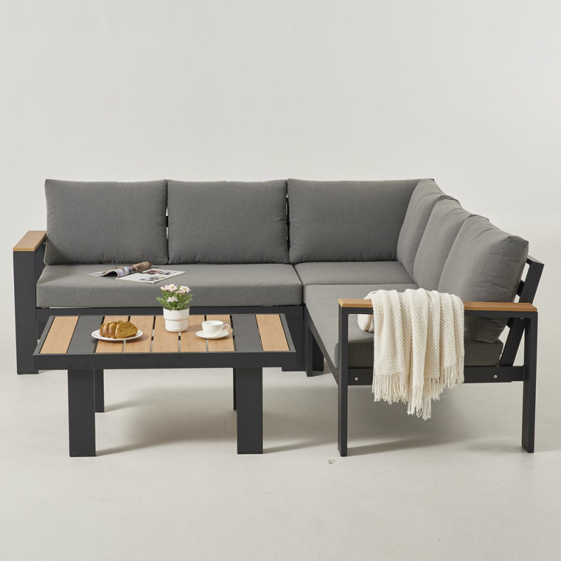 KD Structure Aluminum Corner Sofa