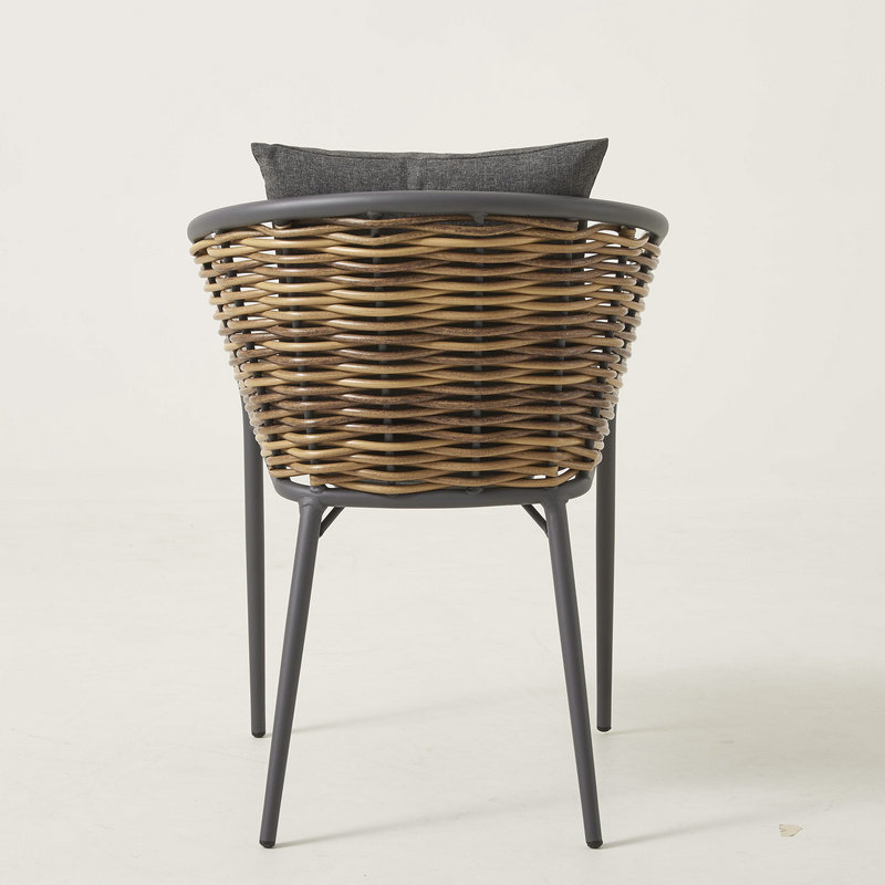 Outdoor Stacking Plastic Rattan Chair
