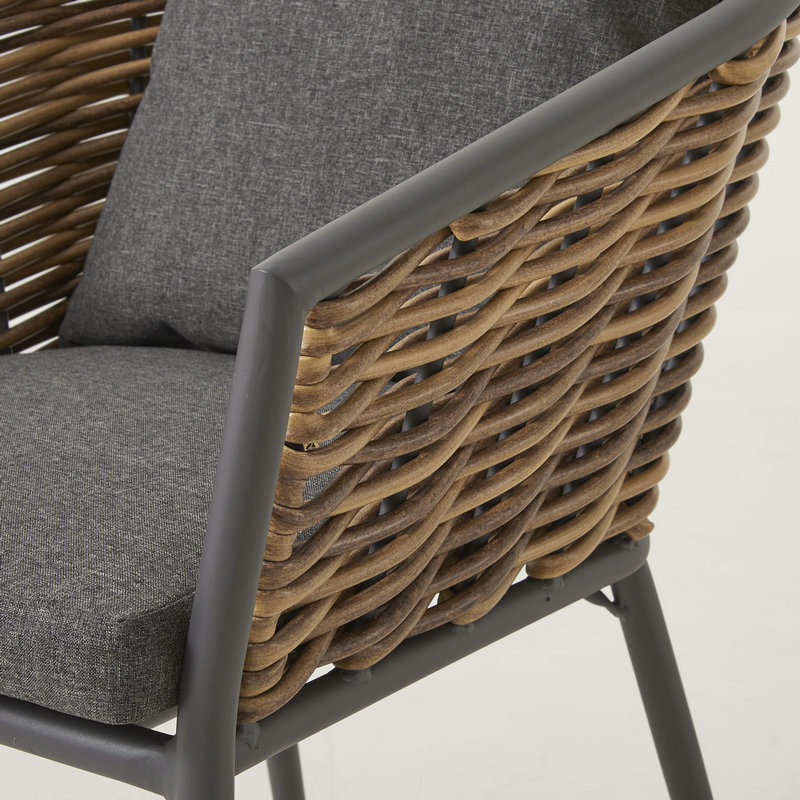 Outdoor Stacking Plastic Rattan Chair