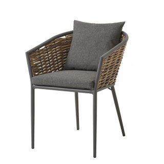 Outdoor Stacking Plastic Rattan Chair