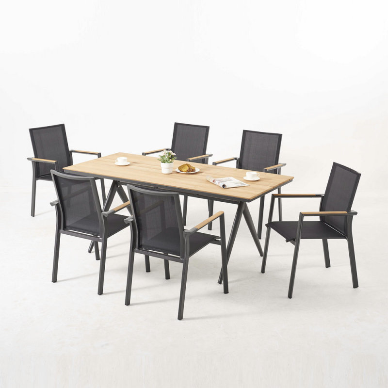 Patio Vintage Textilene Dining Set