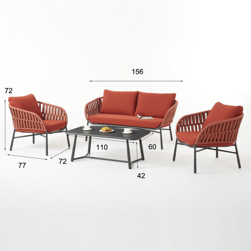 Garden Outdoor Exquisite Rope Sofa