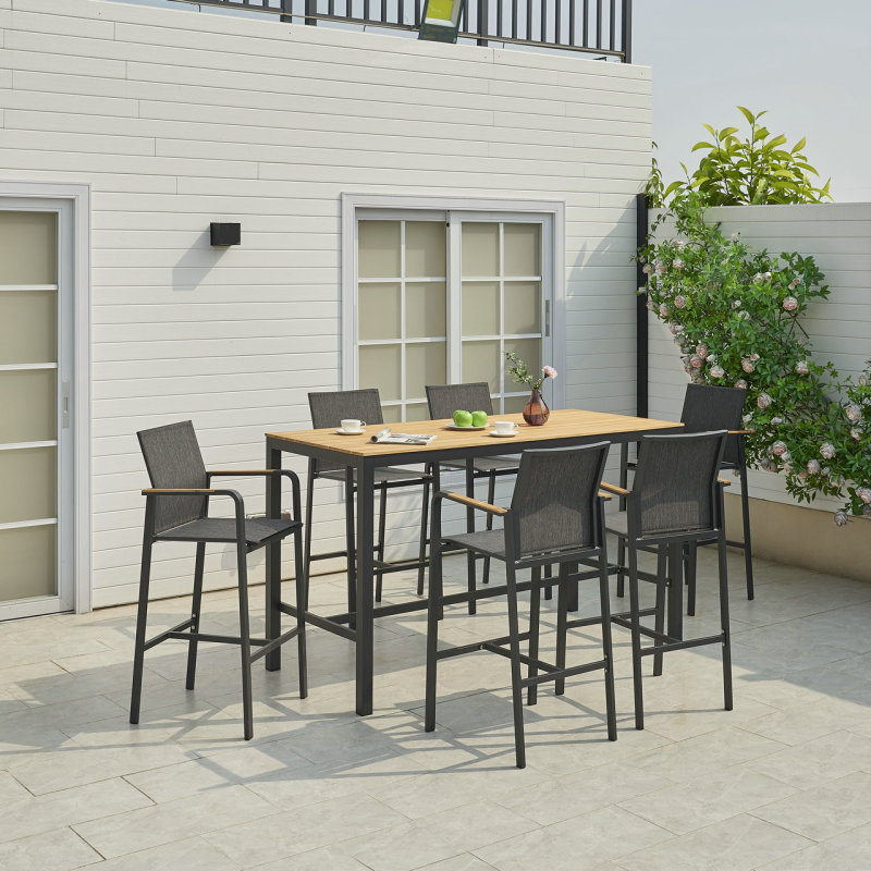 Outdoor Bar Chair And Table Set