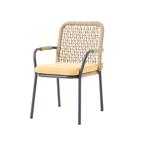 Outdoor garden rope stacking chair