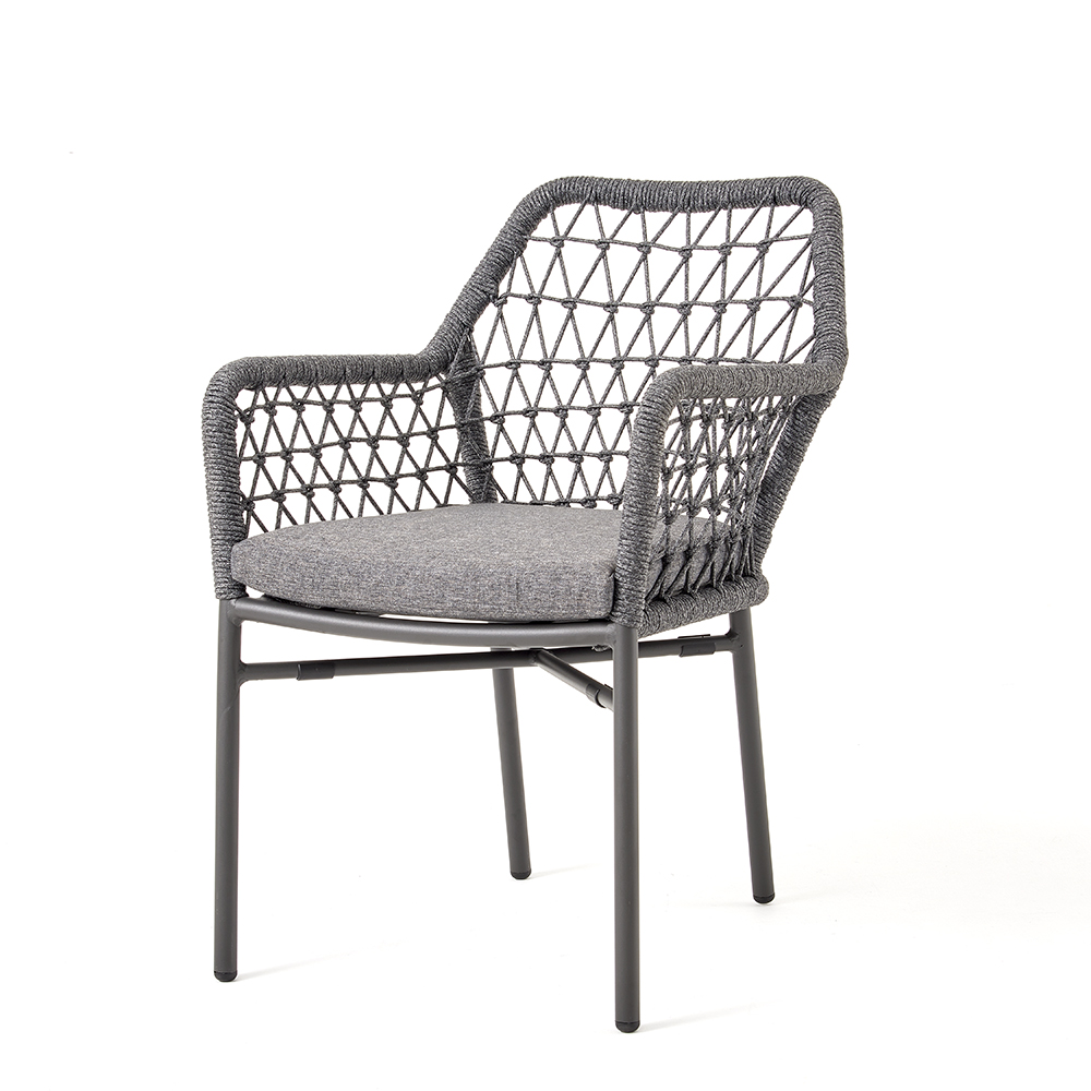 Aluminum rope armchair