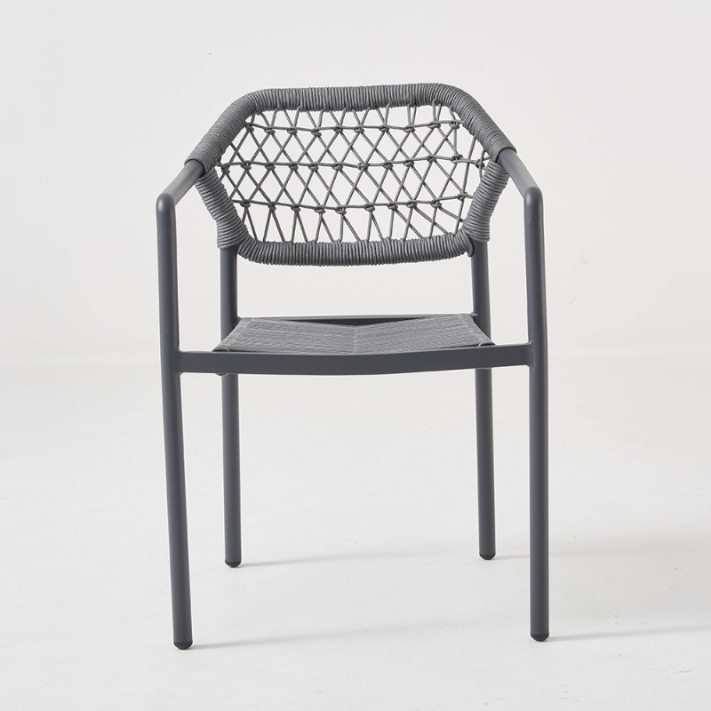 Lightweight Patio Restaurant Stakckable Rope Chair