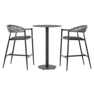 Wholesale Bar furniture Hight Aluminum Dining Bat Table set