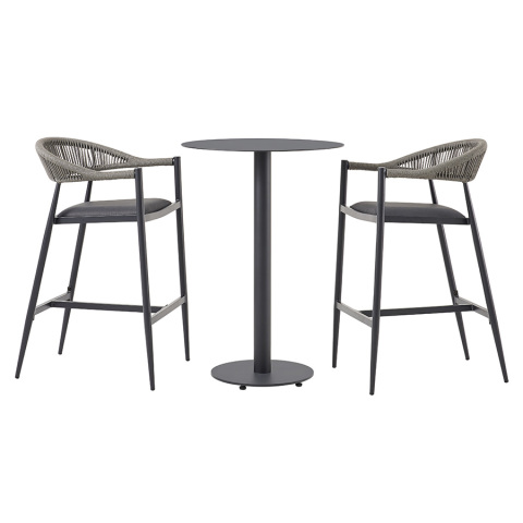 Wholesale Bar furniture Hight Aluminum Dining Bat Table set