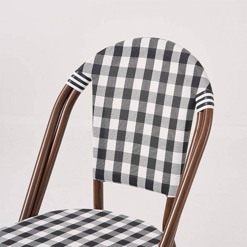 Outdoor Bistro Textilene Bamboo Looked Chair