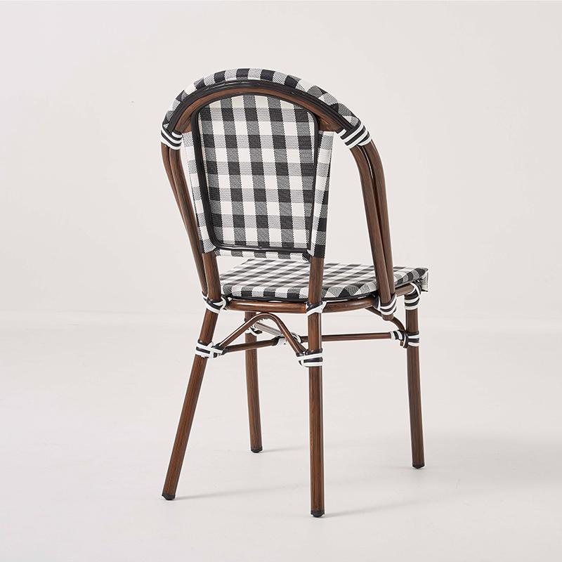 Outdoor Bistro Textilene Bamboo Looked Chair