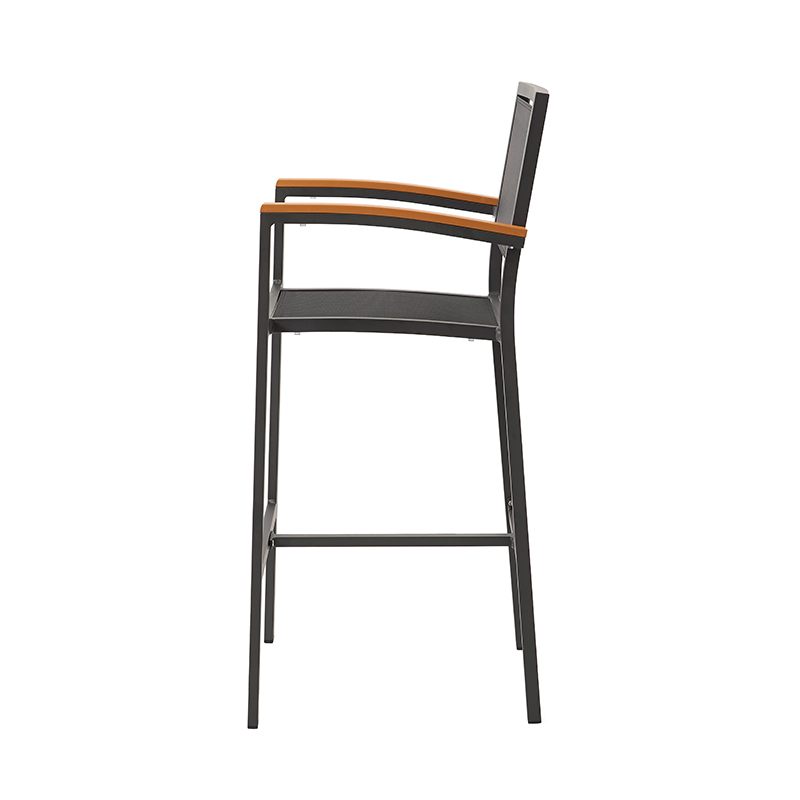 Garden Furniture Aluminum Frame Textilene Bar Chair
