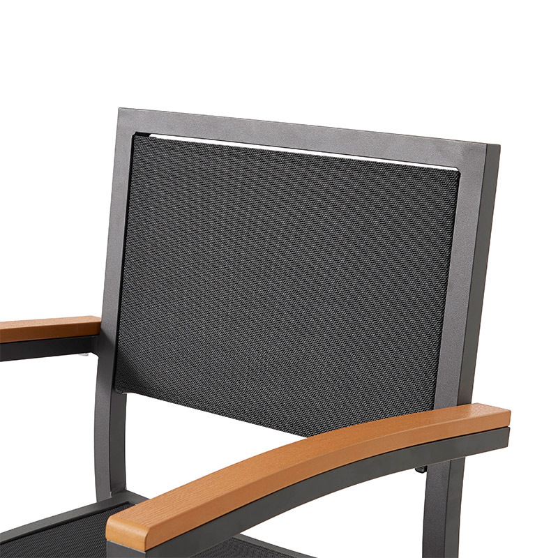 Garden Furniture Aluminum Frame Textilene Bar Chair