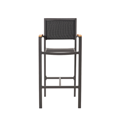 Garden Furniture Aluminum Frame Textilene Bar Chair