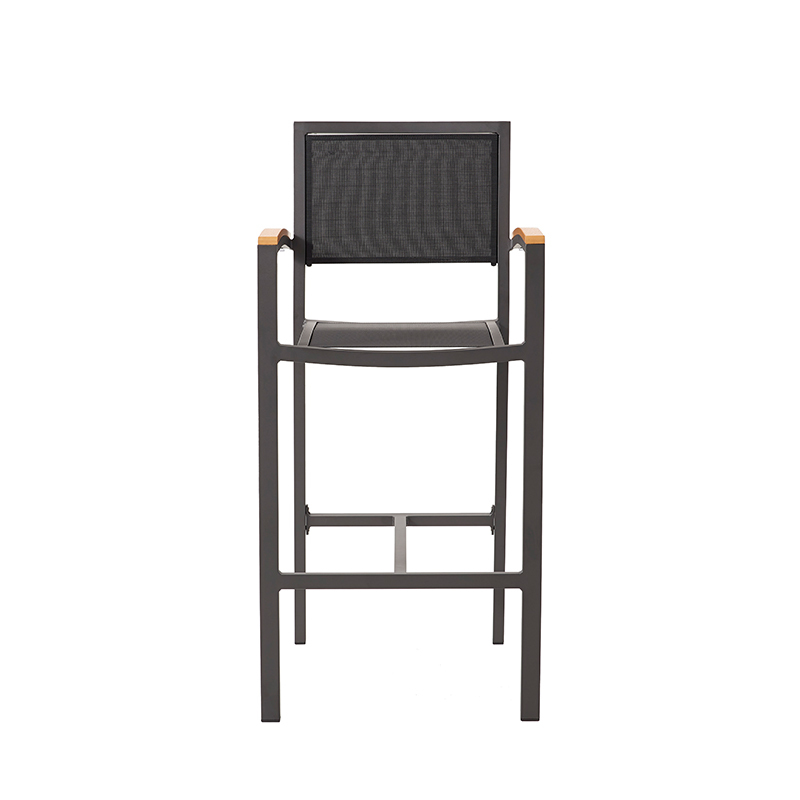 Garden Furniture Aluminum Frame Textilene Bar Chair