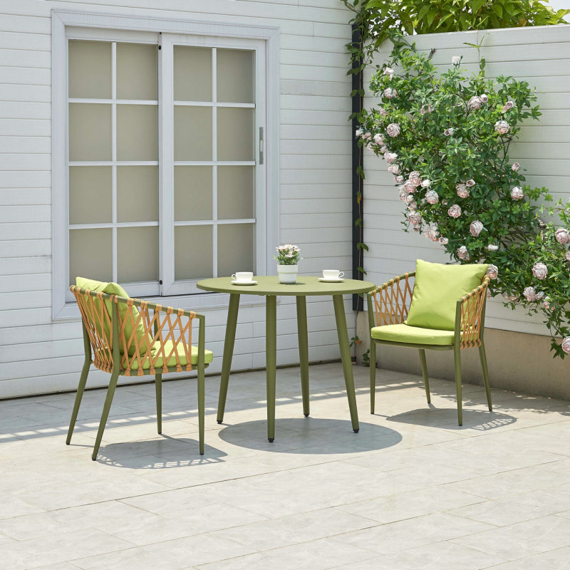 Patio Vintage Rope Dining Set