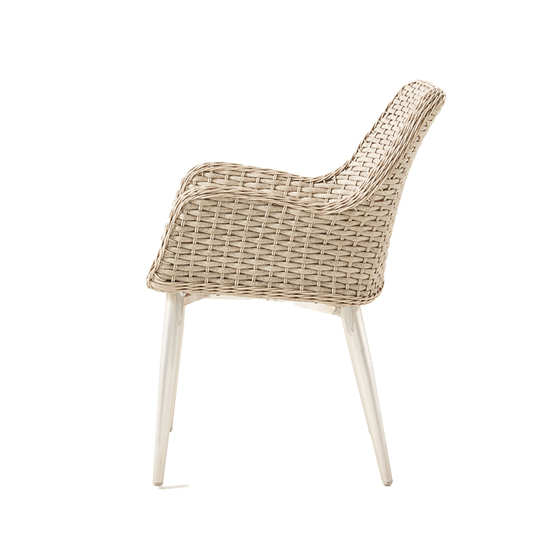 Outdoor Aluminum PE Rattan Dining Arm Chair