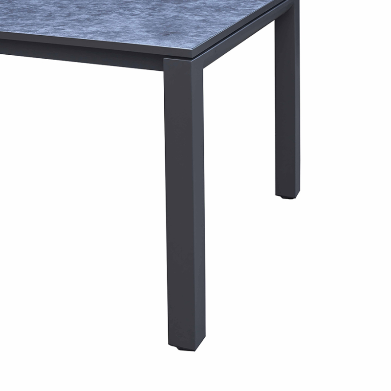 Sturdy Extendable Rectangle Aluminum table For 8 chairs