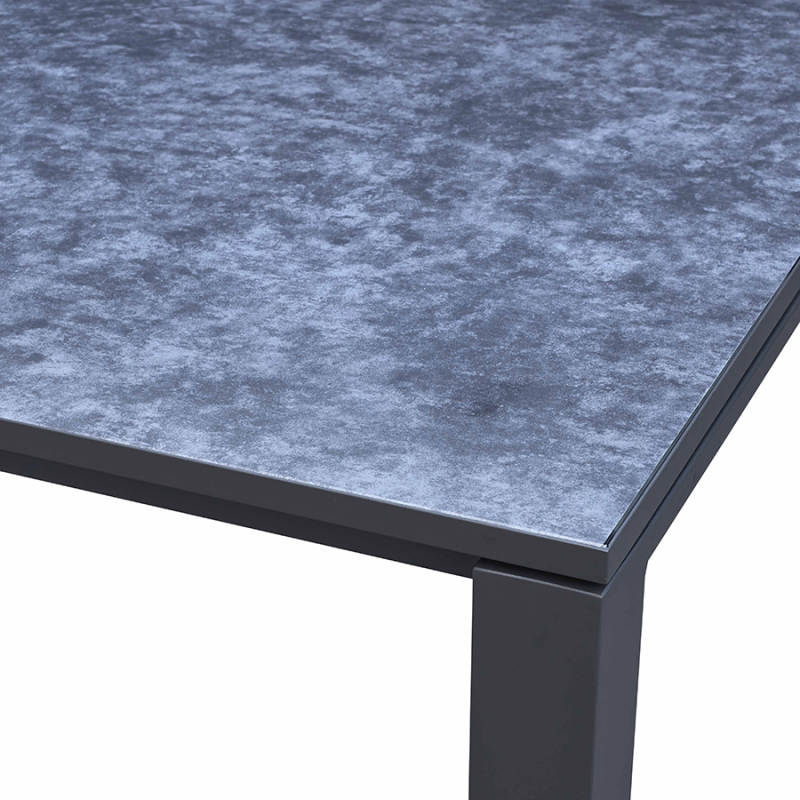 Sturdy Extendable Rectangle Aluminum table For 8 chairs