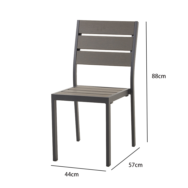 Patio Furniture Plastic Wood Side Chair