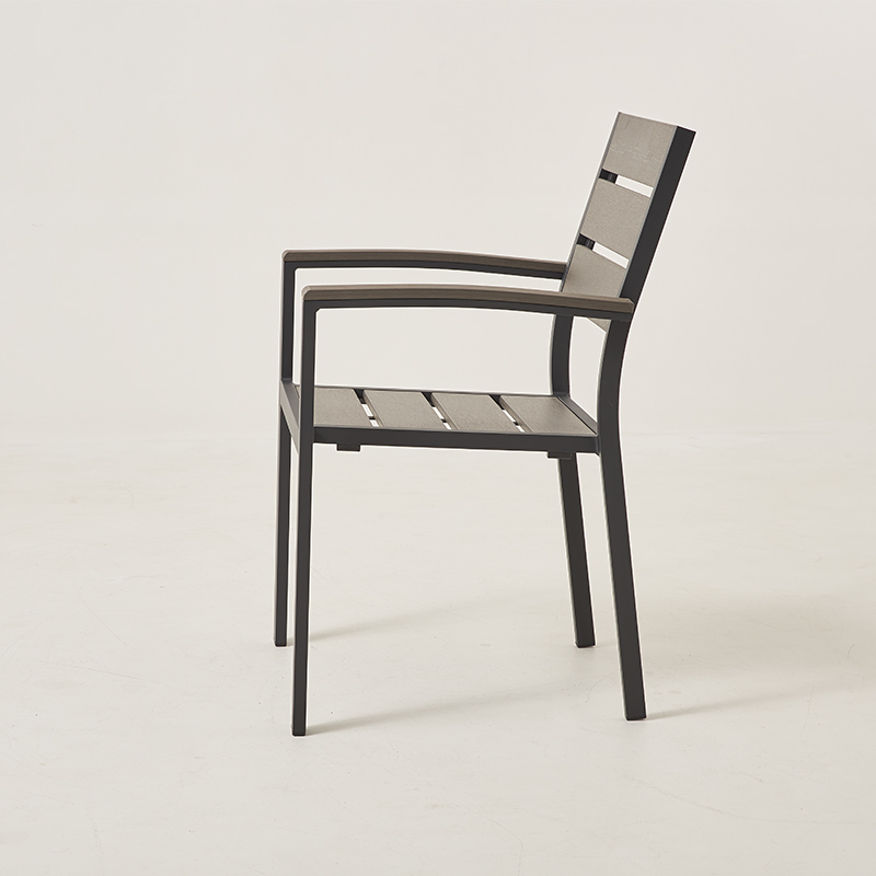 Outdoor UV resistant Plastic Wood Dining Chair