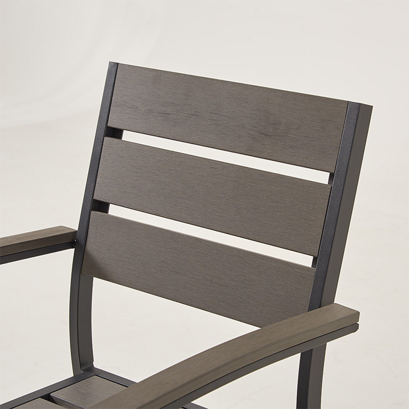 Outdoor UV resistant Plastic Wood Dining Chair