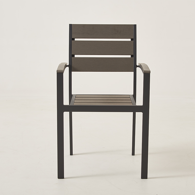 Outdoor UV resistant Plastic Wood Dining Chair