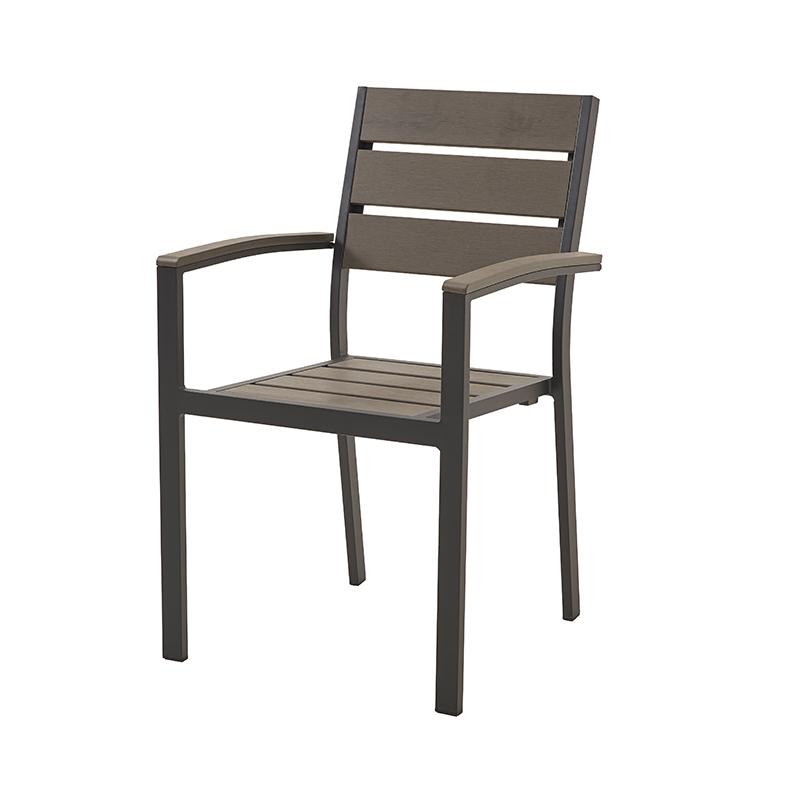 Outdoor UV resistant Plastic Wood Dining Chair
