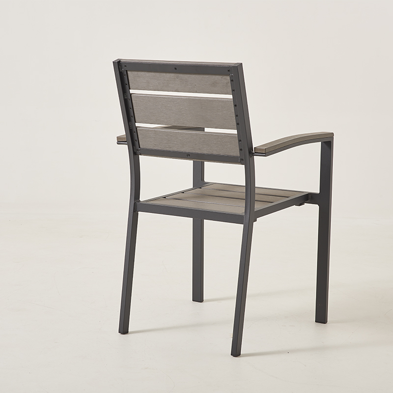 Outdoor UV resistant Plastic Wood Dining Chair