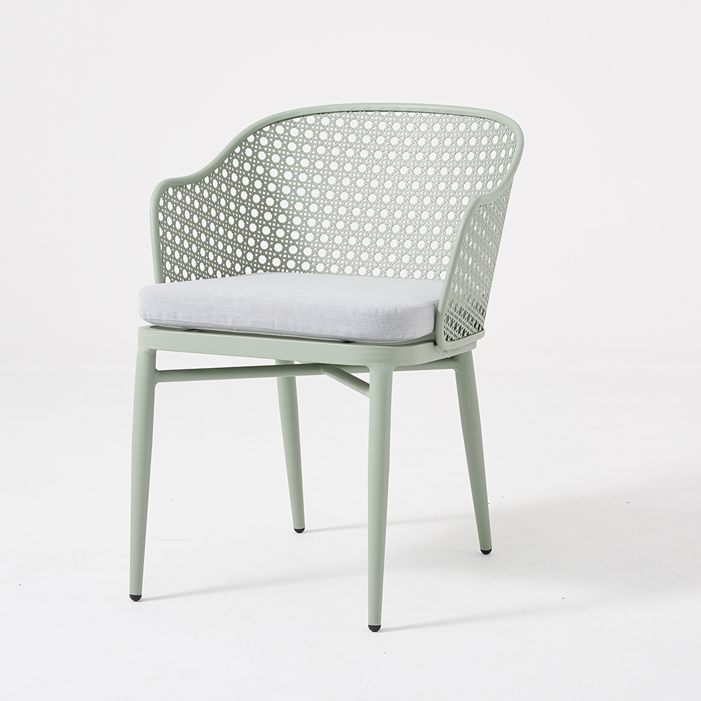 aluminum outdoor Green chairs