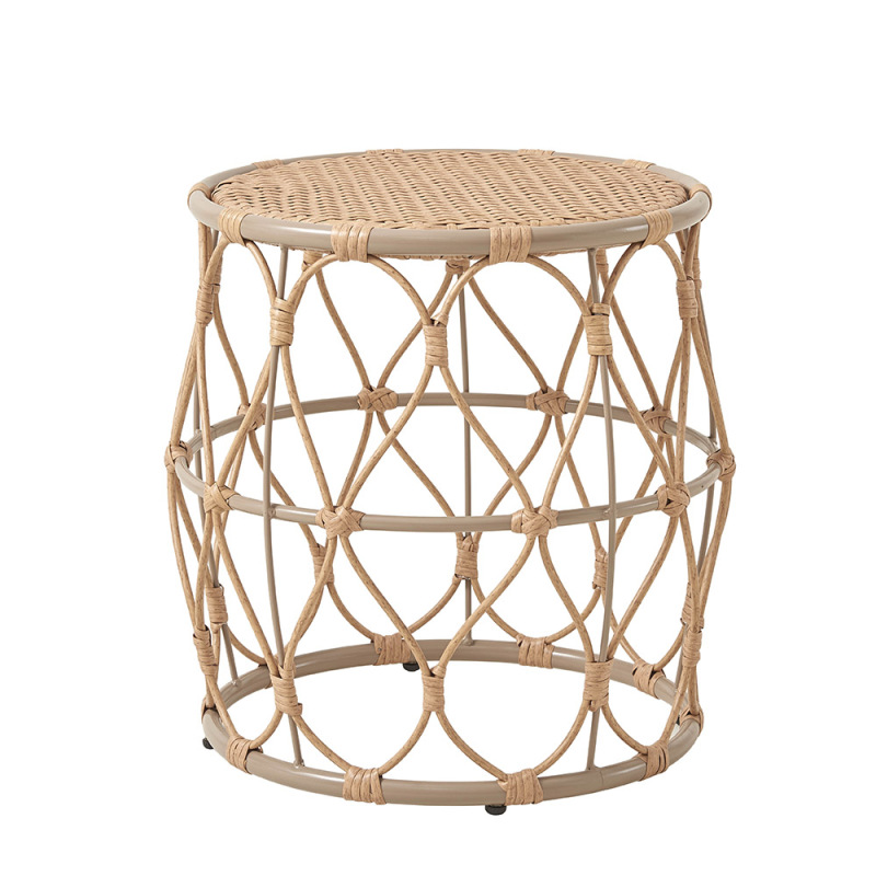 4-Piece Yellow Metal Rattan Furniture Conversation Chair Sofa Sets for Patio & Garden