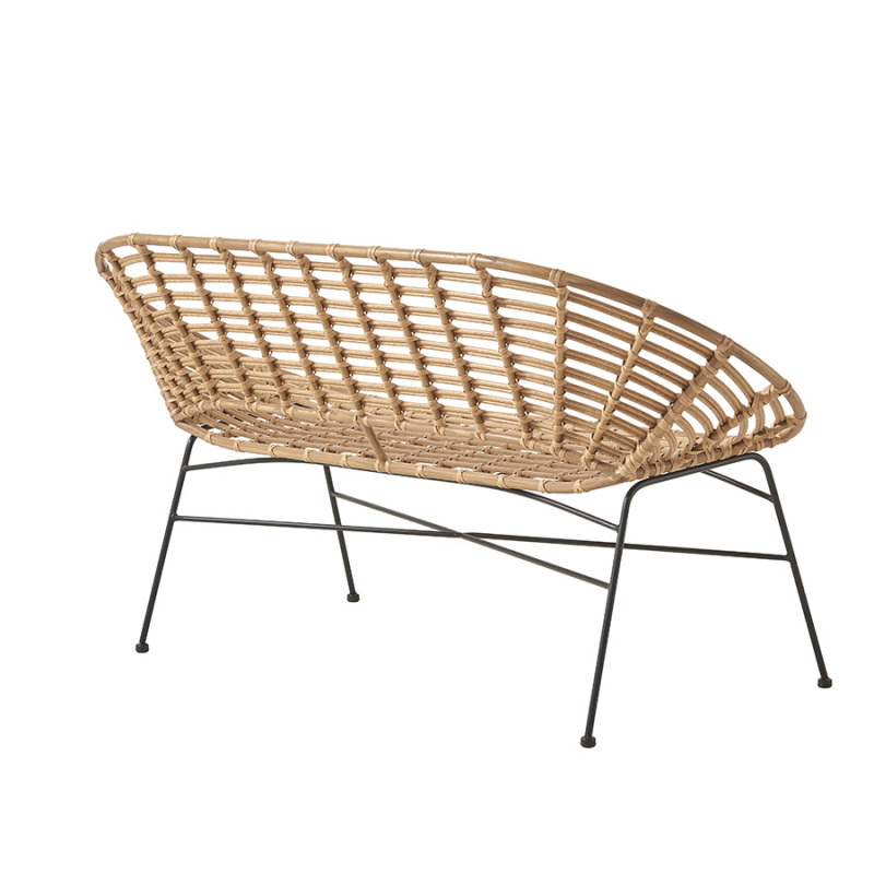 Outdoor Sofa Set Waterproof Cheaper Metal Frame Rattan Sofa Table Set For Garden Terrace