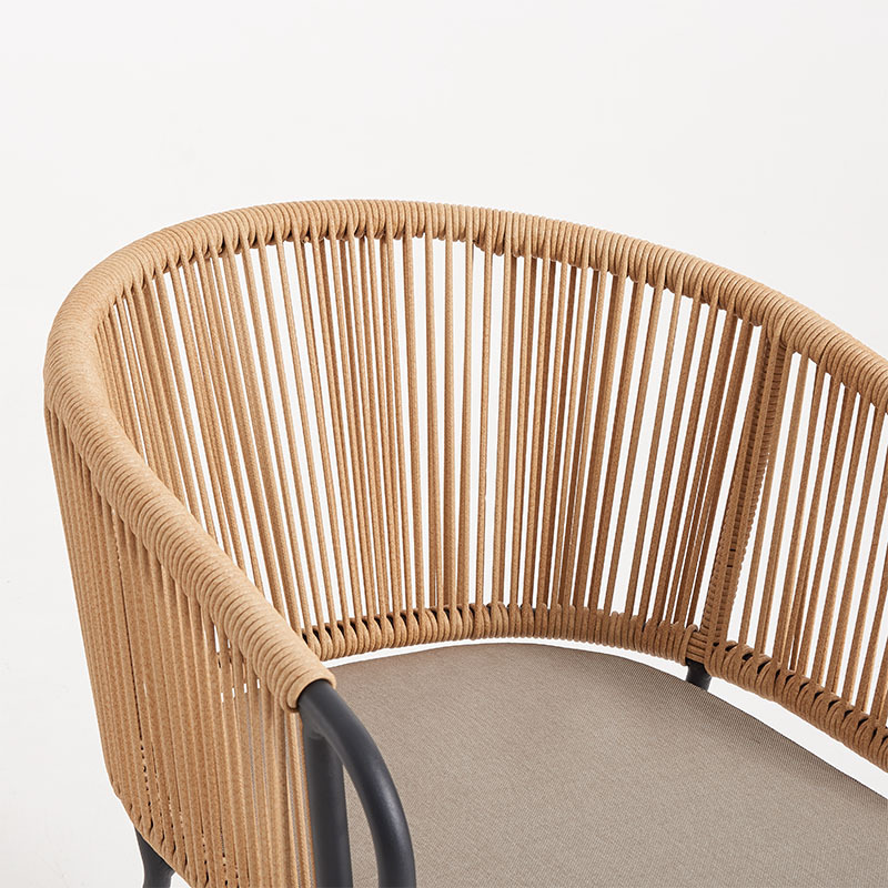 Garden Furniture PE Rattan Nature Color Chair