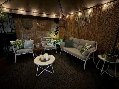 Rope Garden Sofa in the Back Yard
