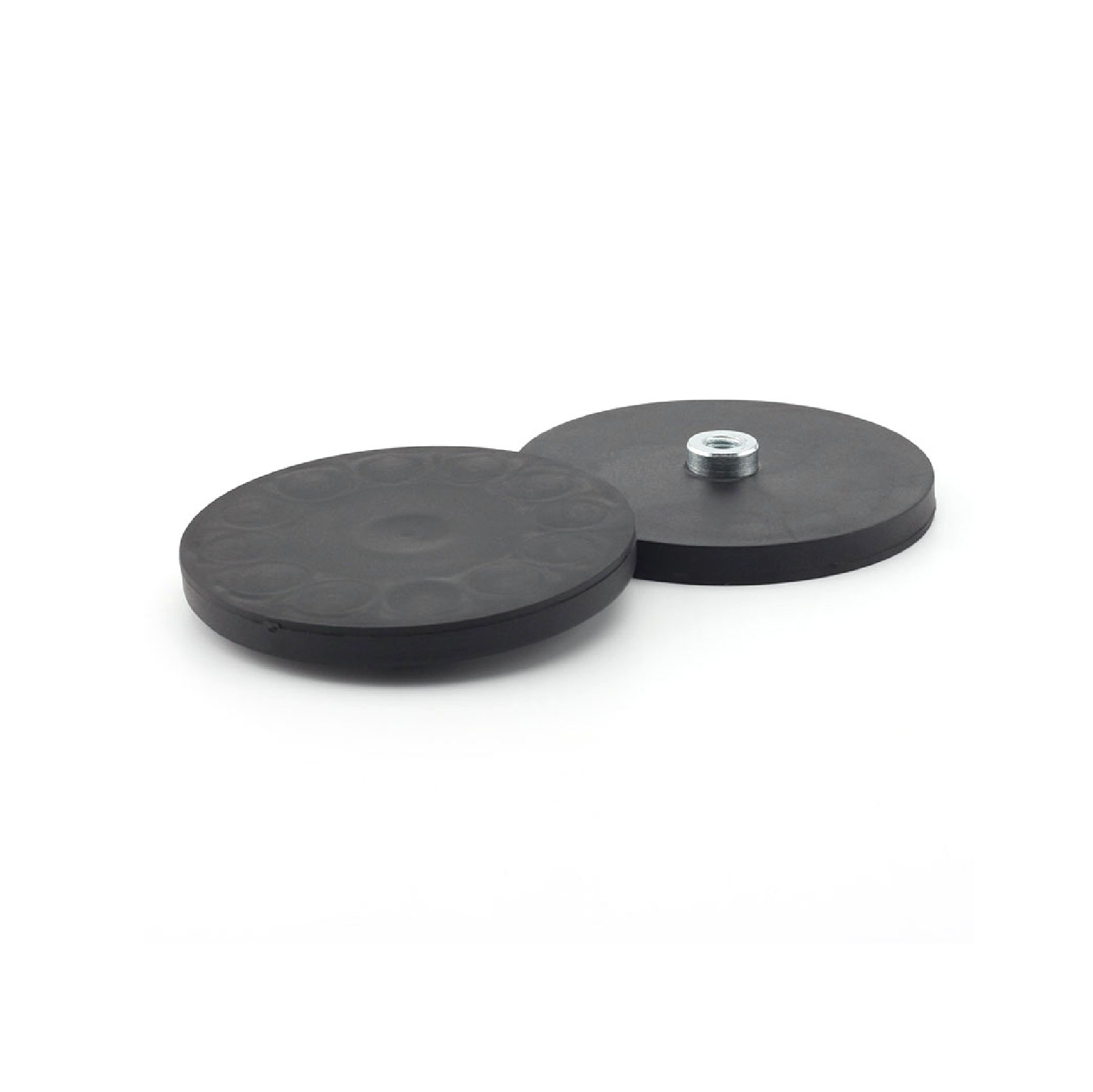 AC Type Coated Rubber Coated Neodymium Magnets With Screw Holes