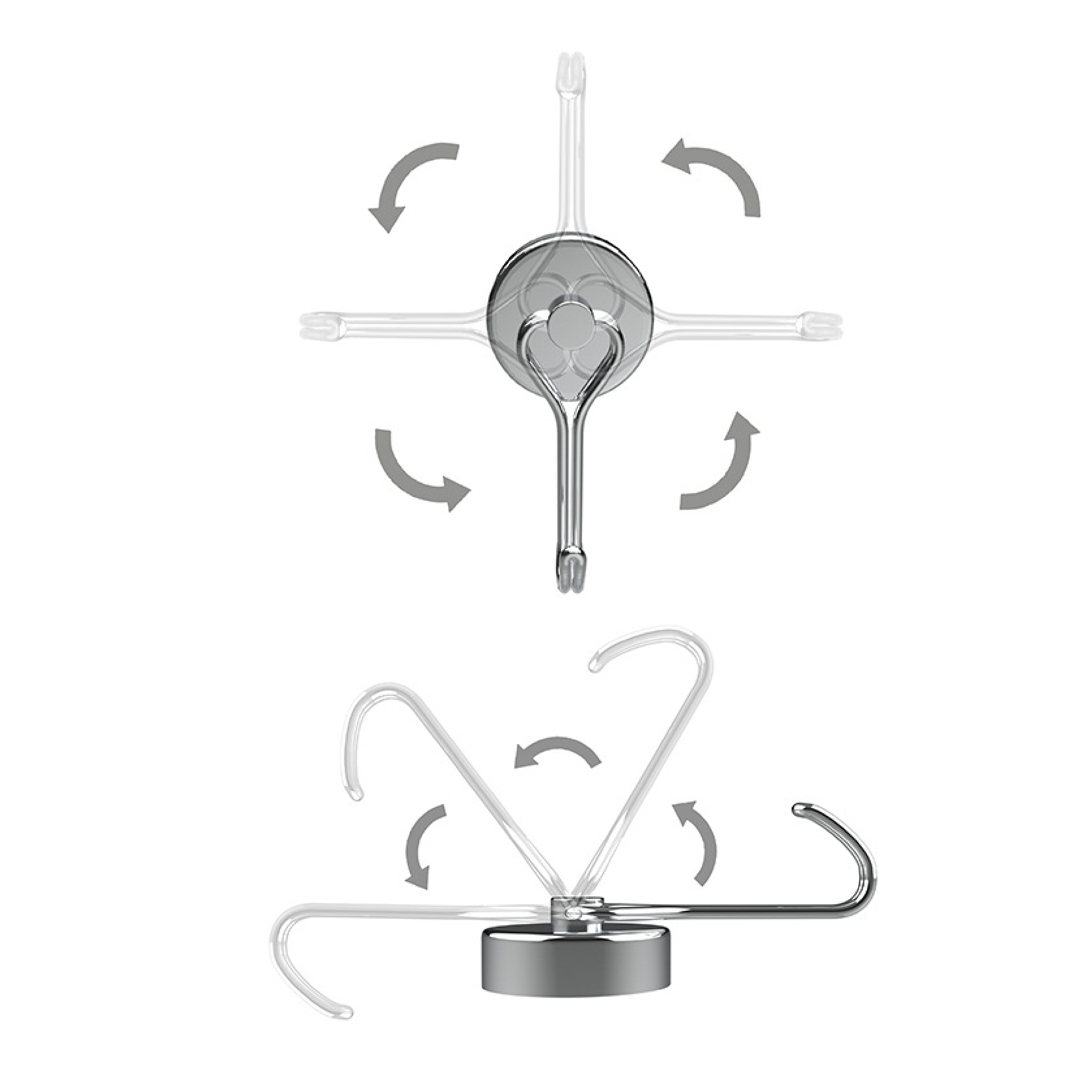 Type X Metallic Strong Magnetic Hooks For Fridge