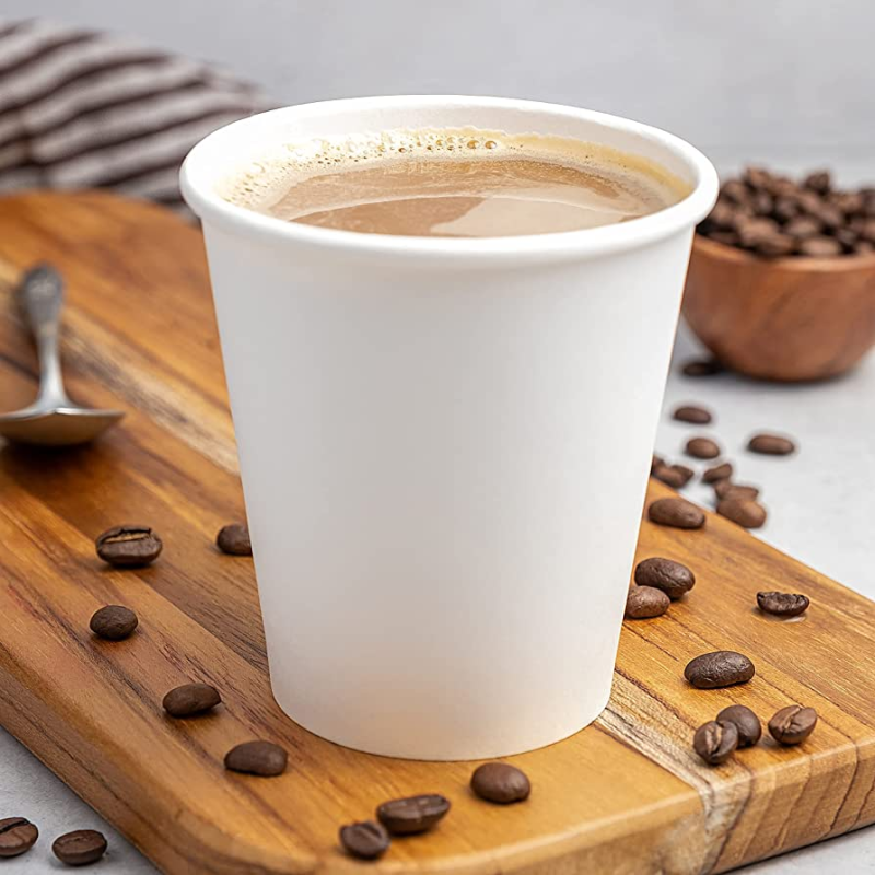 Single Wall Disposable 4oz Paper Coffee Cups With Lids