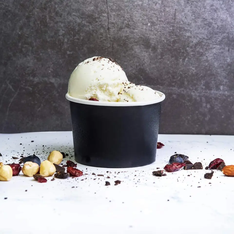 3oz Mini Small Paper Ice Cream Cup With Lids