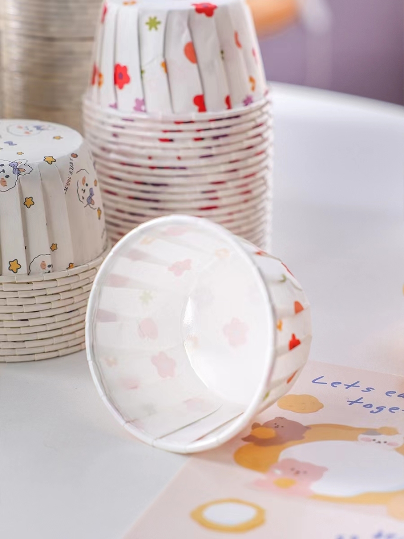 1oz Disposable Small Souffle Cups Paper Condiment Cups